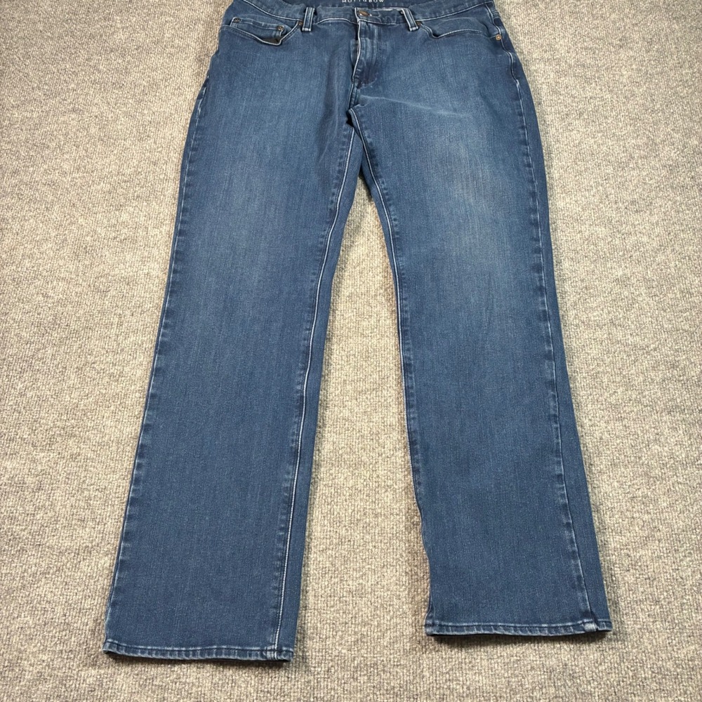 Mott & Bow Straight Leg Jeans Mens 34x31 Blue Stretch Denim Mid Rise Premium